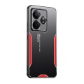 For Realme GT Neo6 SE Blade Series TPU Hybrid Metal Phone Case(Red)