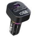 C50 Type-C + USB Car Charger Colorful Light Car Bluetooth Adapter FM Transmitter MP3 Player