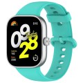 For Redmi Watch 4 Solid Color Colorful Buckle Silicone Watch Band(Teal)