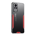 For vivo S9e Blade Series TPU Hybrid Metal Phone Case(Red)