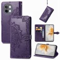 For vivo S18e Mandala Flower Embossed Leather Phone Case(Purple)