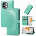 For vivo S18 Pro Mandala Flower Embossed Leather Phone Case(Green)