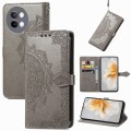For vivo S18 Pro Mandala Flower Embossed Leather Phone Case(Gray)