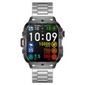 QX11 1.96 inch Color Screen Smart Watch Steel Strap Support Bluetooth Call(Silver)