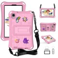 For Samsung Galaxy Tab A9 8.7 2023 X115 Hi Baby EVA Full Body Tablet Case with Strap(Pink)