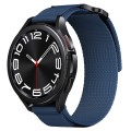 22mm Two Color Nylon Canvas Hook And Loop Fastener Watch Band(Blue+Red)