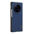 For vivo X Fold3 Tree Bark Leather Shockproof Phone Case(Blue)