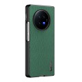 For vivo X Fold3 Tree Bark Leather Shockproof Phone Case(Green)