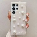 For Samsung Galaxy S23 Ultra 5G Cream Gum Decoden TPU Phone Case(Pearl)