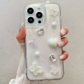 For iPhone 15 Pro Max Cream Gum Decoden TPU Phone Case(Butterfly)