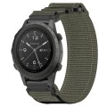 For Garmin MARQ Commander 22mm Nylon Hook And Loop Fastener Watch Band(Grey)