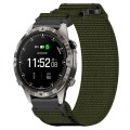 For Garmin MARQ Adventurer Gen 2 22mm Nylon Hook And Loop Fastener Watch Band(Army Green)