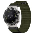 For Garmin MARQ Aviator Gen 2 22mm Nylon Hook And Loop Fastener Watch Band(Army Green)