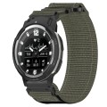 For Garmin Instinct Crossover 22mm Nylon Hook And Loop Fastener Watch Band(Grey)