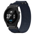 For Garmin Forerunner 935 22mm Nylon Hook And Loop Fastener Watch Band(Blue)