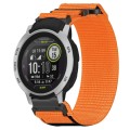 For Garmin Instinct 22mm Nylon Hook And Loop Fastener Watch Band(Orange)