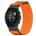 For Garmin Descent G1 22mm Nylon Hook And Loop Fastener Watch Band(Orange)