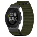 For Garmin Descent G1 22mm Nylon Hook And Loop Fastener Watch Band(Army Green)