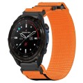 For Garmin Descent Mk3i  51mm 26mm Nylon Hook And Loop Fastener Watch Band(Orange)
