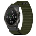 For Garmin D2 Delta PX 26mm Nylon Hook And Loop Fastener Watch Band(Army Green)