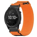 For Garmin Tactix Delta 26mm Nylon Hook And Loop Fastener Watch Band(Orange)