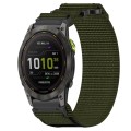 For Garmin Enduro 2 26mm Nylon Hook And Loop Fastener Watch Band(Army Green)