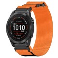 For Garmin Epix Pro 42mm 20mm Nylon Hook And Loop Fastener Watch Band(Orange)