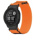 For Garmin Instinct 2S 20mm Nylon Hook And Loop Fastener Watch Band(Orange)