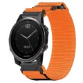 For Garmin Fenix 5S 20mm Nylon Hook And Loop Fastener Watch Band(Orange)