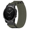 For Garmin Fenix 5S 20mm Nylon Hook And Loop Fastener Watch Band(Grey)