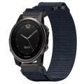 For Garmin Fenix 5S Plus 20mm Nylon Hook And Loop Fastener Watch Band(Blue)