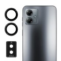 For Motorola Moto G14 ENKAY Hat-Prince 9H Rear Camera Lens Aluminium Alloy Tempered Glass Film(Black