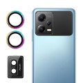 For Xiaomi Poco X5 ENKAY Hat-Prince 9H Rear Camera Lens Aluminium Alloy Tempered Glass Film(Colorful