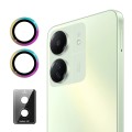 For Xiaomi Redmi 13C ENKAY Hat-Prince 9H Rear Camera Lens Aluminium Alloy Tempered Glass Film(Colorf