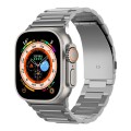 For Apple Watch SE 2023 44mm I-Shaped Titanium Watch Band(Grey)
