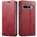 For Google Pixel 7 Suteni J02 Oil Wax Wallet Leather Phone Case(Red)