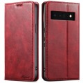 For Google Pixel 6 Suteni J02 Oil Wax Wallet Leather Phone Case(Red)