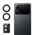 For Xiaomi Poco X5 Pro ENKAY Hat-Prince 9H Rear Camera Lens Aluminium Alloy Tempered Glass Film(Blac