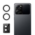For Xiaomi Poco X5 Pro ENKAY Hat-Prince 9H Rear Camera Lens Aluminium Alloy Tempered Glass Film(Silv