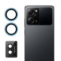 For Xiaomi Poco X5 Pro ENKAY Hat-Prince 9H Rear Camera Lens Aluminium Alloy Tempered Glass Film(Blue