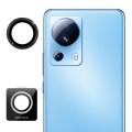 For Xiaomi 13 Lite 4G ENKAY Hat-Prince 9H Rear Camera Lens Aluminium Alloy Tempered Glass Film(Black