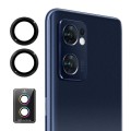 For OPPO Find X5 Lite ENKAY Hat-Prince 9H Rear Camera Lens Aluminium Alloy Tempered Glass Film(Black