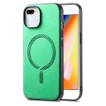 For iPhone 7 Plus / 8 Plus Solid Color Retro Magsafe PU Back Cover Phone Case(Green)