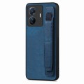 For vivo S16e / V27e Retro Wristband Holder Leather Back Phone Case(Blue)