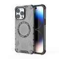 For iPhone 14 Pro Max MagSafe Armor Holder PC Hybrid TPU Phone Case(Black)