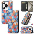 For Huawei Pura 70 Pro CaseNeo Colorful Magnetic Leather Phone Case(Rhombus Mandala)