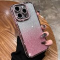 For iPhone 15 Pro Max Diamond Gradient Glitter TPU Phone Case(Gradient Pink)