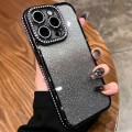 For iPhone 15 Pro Diamond Gradient Glitter TPU Phone Case(Gradient Black)