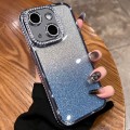 For iPhone 14 Diamond Gradient Glitter TPU Phone Case(Gradient Blue)