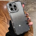 For iPhone  12 Pro Diamond Gradient Glitter TPU Phone Case(Gradient Silver)